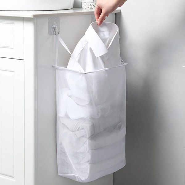 laundry storage & organization household wall-mounted basket dirty clothes toy bathroom breathable mesh baskets
laundry storage & organization household wall-mounted basket dirty clothes toy bathroom breathable mesh baskets