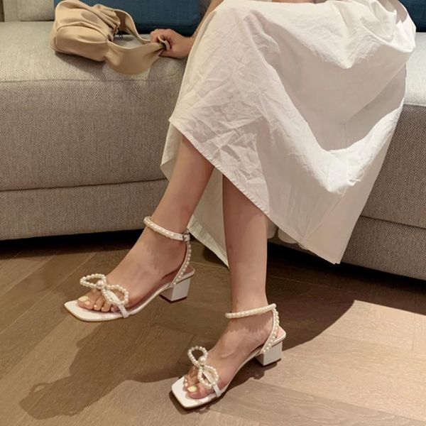 dress shoes brand open toe fashion sandals women 2021 summer pearl bow knot thick heel high fairy style, Black
dress shoes brand open toe fashion sandals women 2021 summer pearl bow knot thick heel high fairy style, Black
