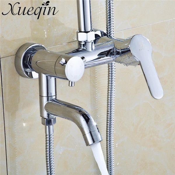 xueqin wall mount /cold shower faucet chrome brass waterfall bathroom sink basin mixer tap bath water sets
xueqin wall mount /cold shower faucet chrome brass waterfall bathroom sink basin mixer tap bath water sets