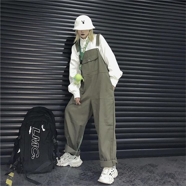 women's jumpsuits & rompers harajuku wide leg pants 2021 loose japan korean casual ins jumpsuit men women couples high waist overalls s, Black;white
women's jumpsuits & rompers harajuku wide leg pants 2021 loose japan korean casual ins jumpsuit men women couples high waist overalls s, Black;white