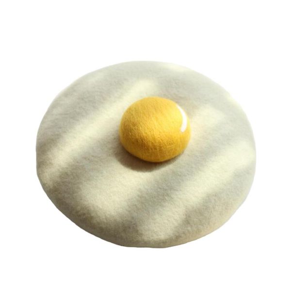 caps & hats 2021 japanese handmade wool felt painter creative parent child hat cute poached egg children beret boy girl po shoot prop, Yellow
caps & hats 2021 japanese handmade wool felt painter creative parent child hat cute poached egg children beret boy girl po shoot prop, Yellow