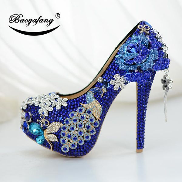 baoyafang luxury royal blue crystal wedding shoes bride high heels platform for woman party dress female, Black
baoyafang luxury royal blue crystal wedding shoes bride high heels platform for woman party dress female, Black