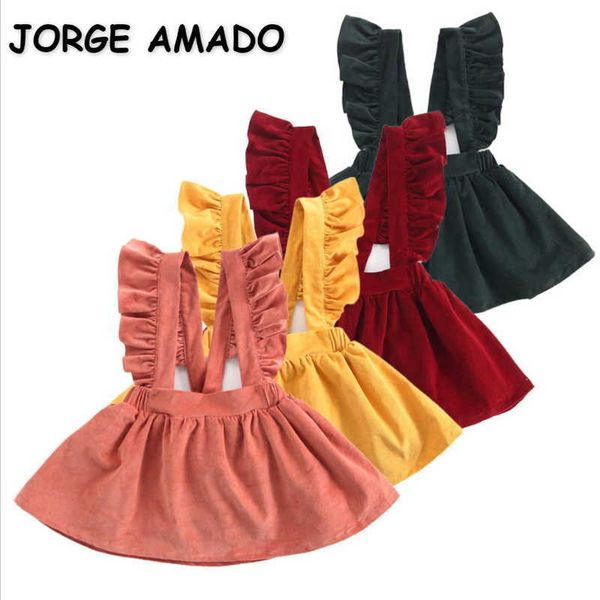 spring baby girls corduroy suspender skirt solid color above knee ruffles fashion clothes e063 210610, Blue
spring baby girls corduroy suspender skirt solid color above knee ruffles fashion clothes e063 210610, Blue