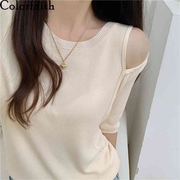 women summer t-shirts solid bottoming basic cutout off shoulder fashionable korean style wild lady t1314 210427, White
women summer t-shirts solid bottoming basic cutout off shoulder fashionable korean style wild lady t1314 210427, White