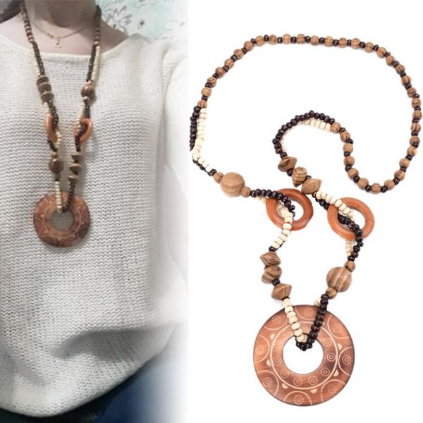 chains magic sun lines hand carved exotic hollow round woody beaded pendant necklace fashion jewelry, Silver
chains magic sun lines hand carved exotic hollow round woody beaded pendant necklace fashion jewelry, Silver
