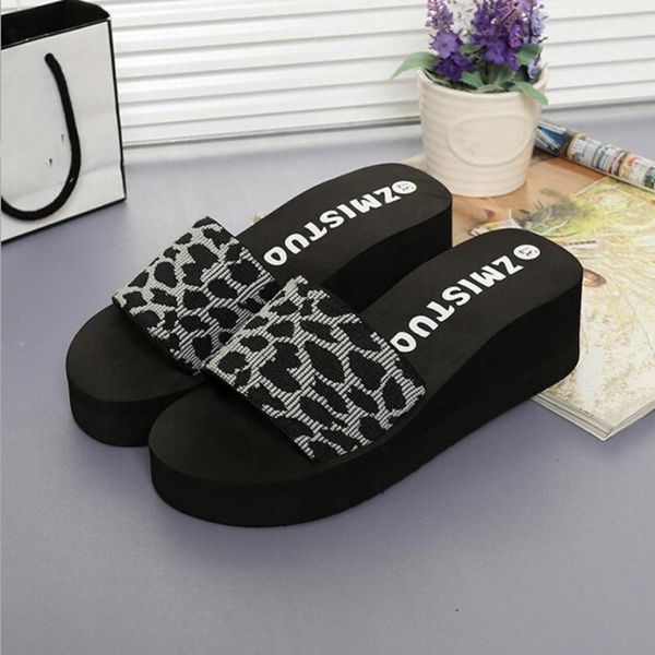 summer women slippers shoes platform bath wedge beach slope flops fashion for, Black
summer women slippers shoes platform bath wedge beach slope flops fashion for, Black