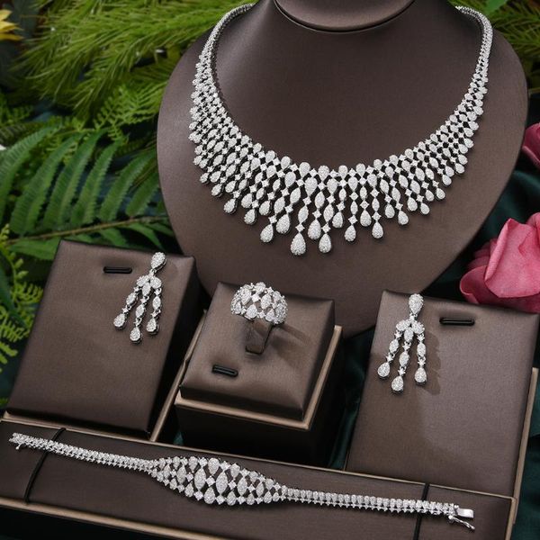 missvikki luxury bohemia italy saudi arabia tassel jewelry set for women wedding party zircon crystal dubai bridal earrings & necklace, Silver
missvikki luxury bohemia italy saudi arabia tassel jewelry set for women wedding party zircon crystal dubai bridal earrings & necklace, Silver