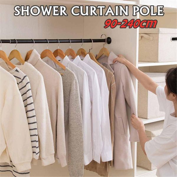 shower curtains 90-240cm stainless steel curtain rods window rail extendable wardrobe pole rod multifunction bathroom supplies
shower curtains 90-240cm stainless steel curtain rods window rail extendable wardrobe pole rod multifunction bathroom supplies