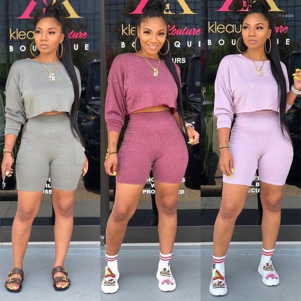 women two piece outfits tracksuit long sleeve crop and biker shorts sweat suits fall clothes 2 matching sets1, White
women two piece outfits tracksuit long sleeve crop and biker shorts sweat suits fall clothes 2 matching sets1, White