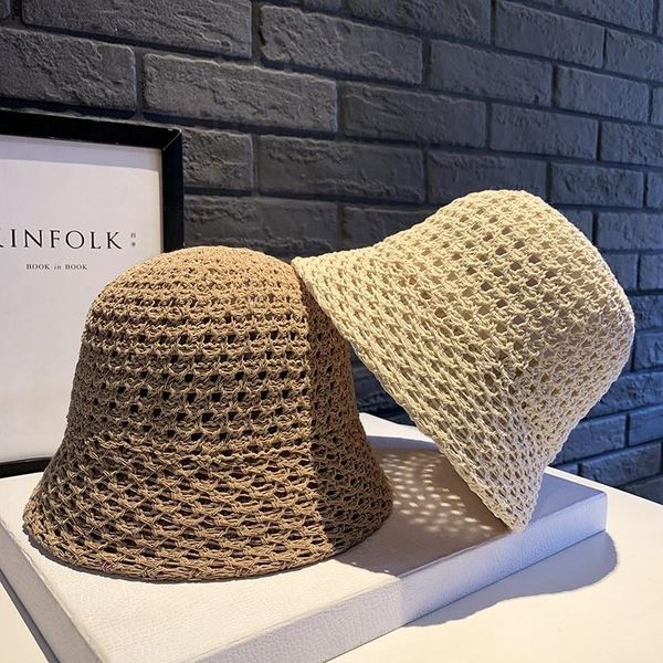 wide brim hats bucket women summer straw weave hollow-out breathable elegant simple solid fashion design sun protection streetwear casual, Blue;gray
wide brim hats bucket women summer straw weave hollow-out breathable elegant simple solid fashion design sun protection streetwear casual, Blue;gray
