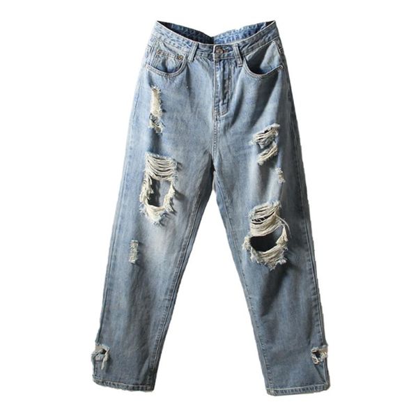 loose ripped denim female mom women's fashion high waist boyfriend baggy jeans oversize pants 2021 clothing autumn spring d0476, Blue
loose ripped denim female mom women's fashion high waist boyfriend baggy jeans oversize pants 2021 clothing autumn spring d0476, Blue