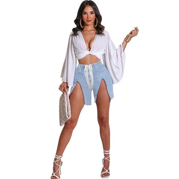 women's jeans fashion women pants ripped bandage split out streetwear woman femme summer clothes for outfit, Blue
women's jeans fashion women pants ripped bandage split out streetwear woman femme summer clothes for outfit, Blue
