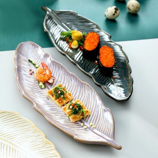dishes & plates leaf-shaped chinaware plate creative and fashionable sushi dessert ceramics dish home kitchen dining tableware cake flat
dishes & plates leaf-shaped chinaware plate creative and fashionable sushi dessert ceramics dish home kitchen dining tableware cake flat