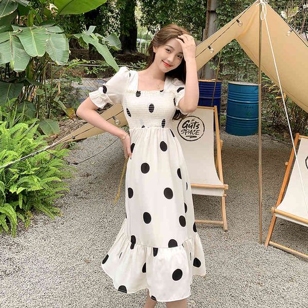 spot quality french hubble-bubble sleeve dress dot point korean dresses office ladies 210427, Black;gray
spot quality french hubble-bubble sleeve dress dot point korean dresses office ladies 210427, Black;gray
