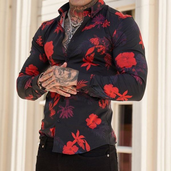 big red comfortable men's long-sleeved shirt comfortable fit fashion retro style travel office entertainment, White;black
big red comfortable men's long-sleeved shirt comfortable fit fashion retro style travel office entertainment, White;black