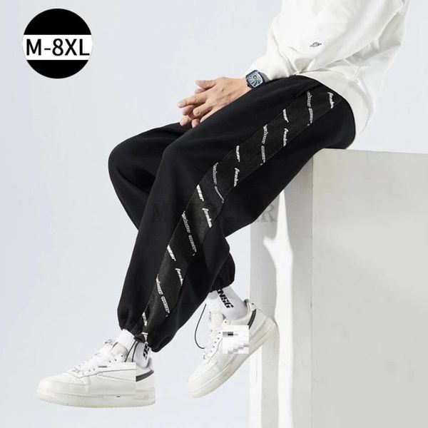 men's pants autumn men sports sweatpants plus size 8xl 7xl casual street wear letter elasticity fashion, Black
men's pants autumn men sports sweatpants plus size 8xl 7xl casual street wear letter elasticity fashion, Black