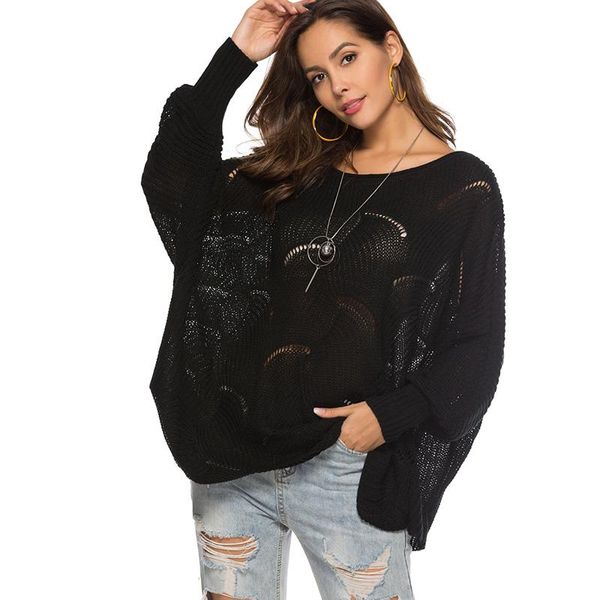 women's sweaters fashion women knitted sweater hollow out batwing long sleeve irregular thin solid loose jumper pullover knitwear autum, White;black
women's sweaters fashion women knitted sweater hollow out batwing long sleeve irregular thin solid loose jumper pullover knitwear autum, White;black