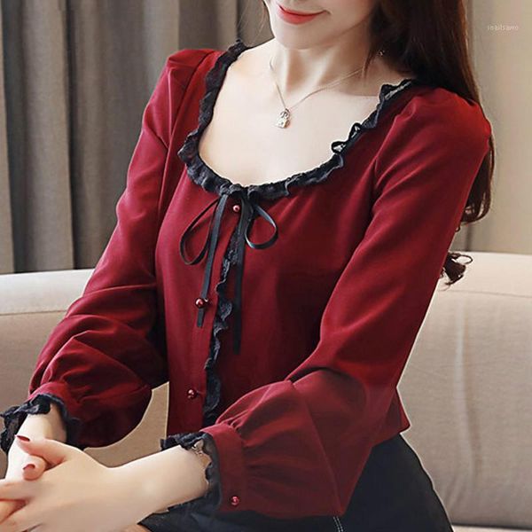 fashion women blouses long sleeve shirts solid chiffon blouse shirt elegant women's &, White
fashion women blouses long sleeve shirts solid chiffon blouse shirt elegant women's &, White