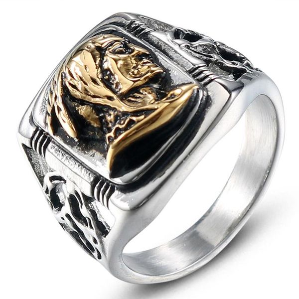 wedding rings stainless steel men punk european and american retro head ring titanium jewelry male human finger fashion size 8-13, Slivery;golden
wedding rings stainless steel men punk european and american retro head ring titanium jewelry male human finger fashion size 8-13, Slivery;golden