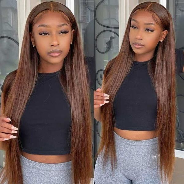 lace wigs colored chocolate brown straight front wig #4 color 13x4 frontal pre-plucked remy brazilian bone, Black;brown
lace wigs colored chocolate brown straight front wig #4 color 13x4 frontal pre-plucked remy brazilian bone, Black;brown