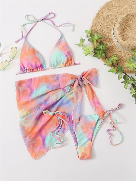 women's swimwear hirigin 3 piece swimsuit women bikini set2021 halter bandage push up padded bathing suit swimming, White;black
women's swimwear hirigin 3 piece swimsuit women bikini set2021 halter bandage push up padded bathing suit swimming, White;black