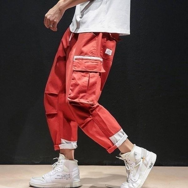 men's pants mens cargo harem hip hop casual pant male tatical joggers trousers fashion streetwear with side pockets, Black
men's pants mens cargo harem hip hop casual pant male tatical joggers trousers fashion streetwear with side pockets, Black