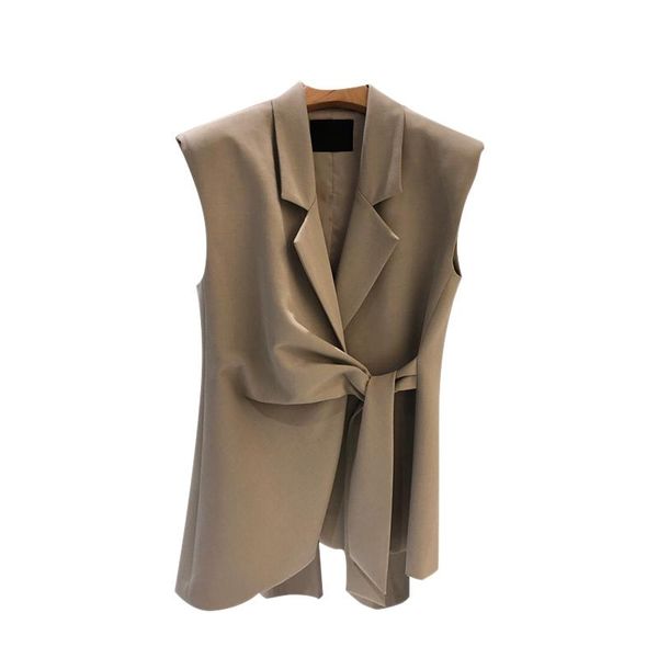 women's vests autumn 2021 women vest ol sashes belt ladies clothing casual sleeveless female suit elegant loose outerwear plus size, Black;white
women's vests autumn 2021 women vest ol sashes belt ladies clothing casual sleeveless female suit elegant loose outerwear plus size, Black;white