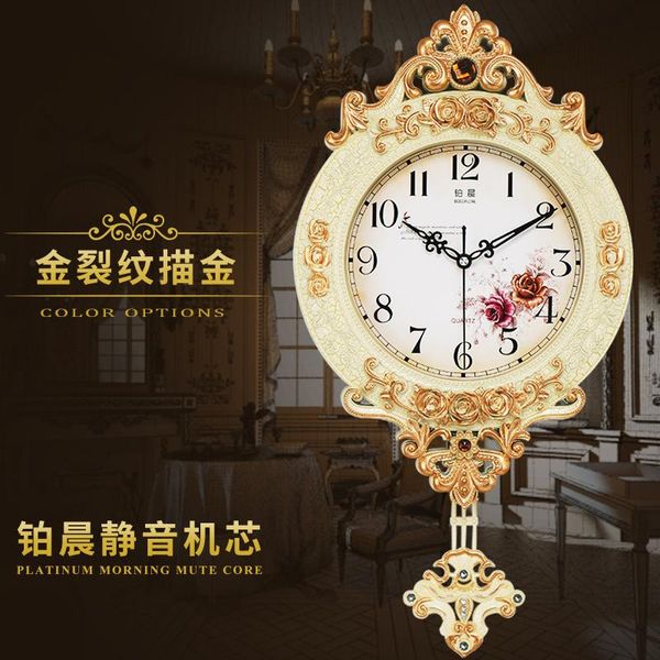 luxury large wall clock pendulum vintage silent golden clocks living room art reloj de pared home decor ac50zb
luxury large wall clock pendulum vintage silent golden clocks living room art reloj de pared home decor ac50zb