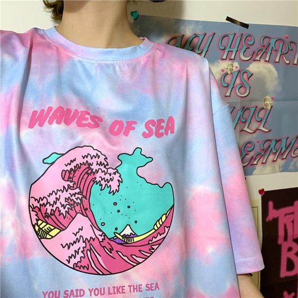 women's t-shirt korean women loose drop clothes vintage streetwear casual hip hop clothing print punk harajuku short sleeve, White
women's t-shirt korean women loose drop clothes vintage streetwear casual hip hop clothing print punk harajuku short sleeve, White