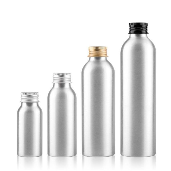 storage bottles & jars 30-150ml portable travel cosmetic perfume aluminum bottle with gold black lid
storage bottles & jars 30-150ml portable travel cosmetic perfume aluminum bottle with gold black lid