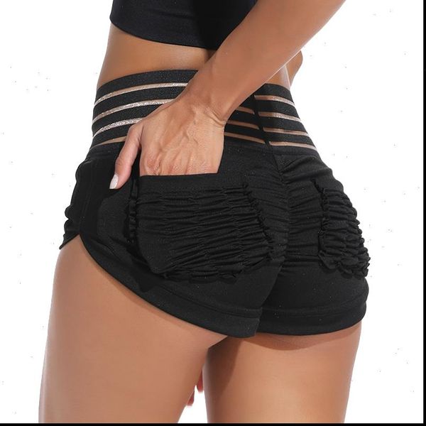 high waist summer cotton women shorts push up hip fitness skinny with pockets, White;black
high waist summer cotton women shorts push up hip fitness skinny with pockets, White;black