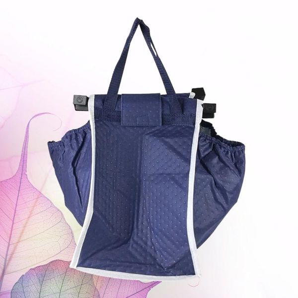 shopping cart bag hanging foldable tote bags reusable storage for supermarket daily use (navy)
shopping cart bag hanging foldable tote bags reusable storage for supermarket daily use (navy)