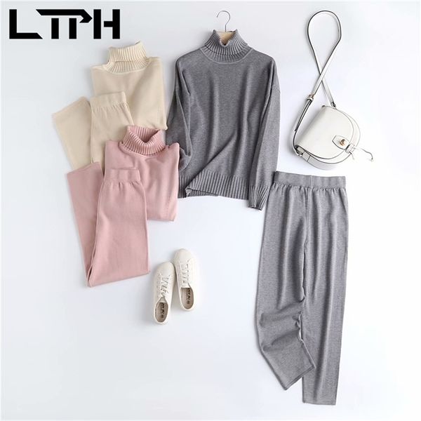 ltph korean all-match knitted women 2 pieces set long sleeve turtleneck sweater trousers outfits women's sets spring 210423, White
ltph korean all-match knitted women 2 pieces set long sleeve turtleneck sweater trousers outfits women's sets spring 210423, White