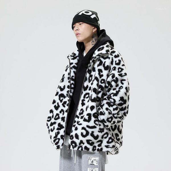 men's down & parkas winter thick lamb fur jacket men warm fashion casual short coat streetwear korean loose leopard mens outwear, Black
men's down & parkas winter thick lamb fur jacket men warm fashion casual short coat streetwear korean loose leopard mens outwear, Black