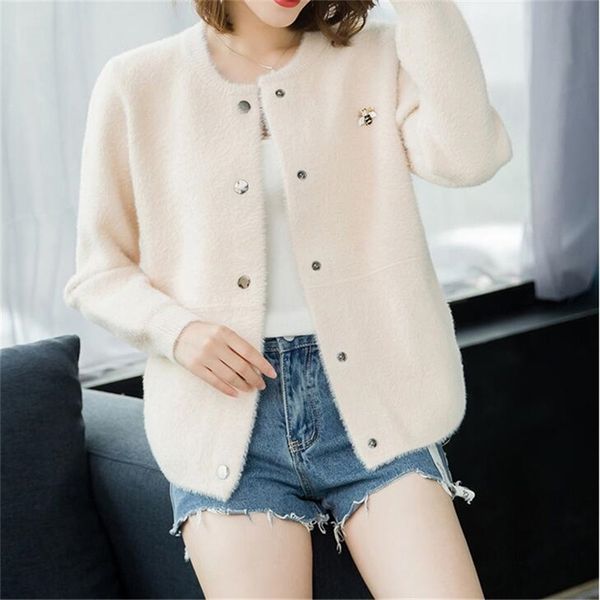 sweater women's jacket cardigan short paragraph autumn and winter solid color loose thick warm 210427, Black
sweater women's jacket cardigan short paragraph autumn and winter solid color loose thick warm 210427, Black
