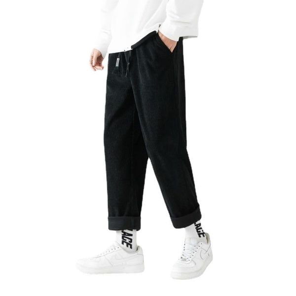 men's pants woven velvet autumn and winter trend plus thick bunch of foot loose sports casual long solid, Black
men's pants woven velvet autumn and winter trend plus thick bunch of foot loose sports casual long solid, Black