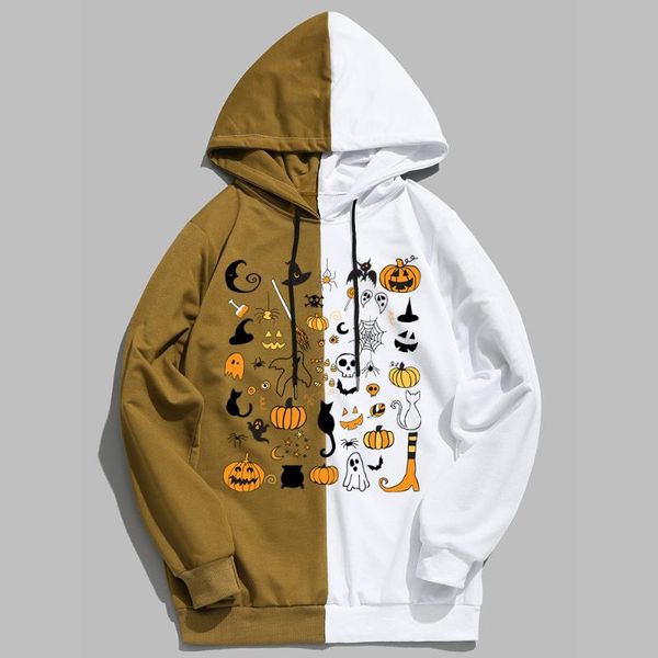 men's hoodies & sweatshirts halloween doodles print sweatshirt harajuku women clothing fashion pumpkins graphic hoodie streetwear, Black
men's hoodies & sweatshirts halloween doodles print sweatshirt harajuku women clothing fashion pumpkins graphic hoodie streetwear, Black