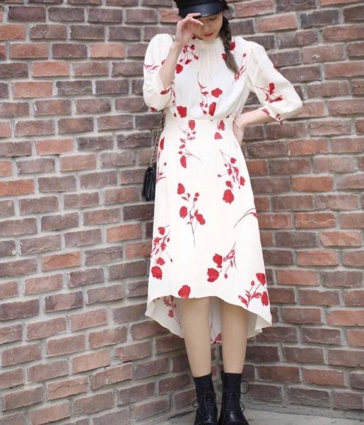 casual dresses women dress bs2021 summer red rose print ethnic asymmetric midi, Black;gray
casual dresses women dress bs2021 summer red rose print ethnic asymmetric midi, Black;gray