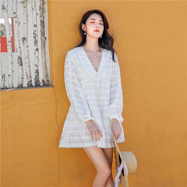 beach skirt holiday bubble sleeve white dress female autumn v-neck fairy french doll xw390 two piece
beach skirt holiday bubble sleeve white dress female autumn v-neck fairy french doll xw390 two piece