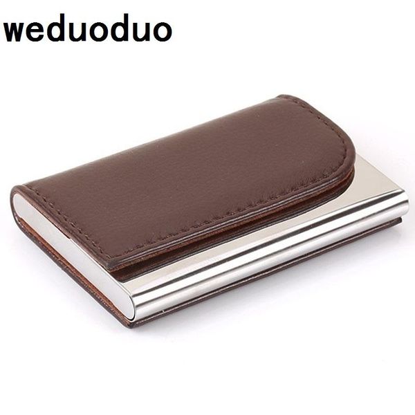 card holders weduoduo women and men business id holder fashion brand metal aluminum pu leather porte carte, Brown;gray
card holders weduoduo women and men business id holder fashion brand metal aluminum pu leather porte carte, Brown;gray