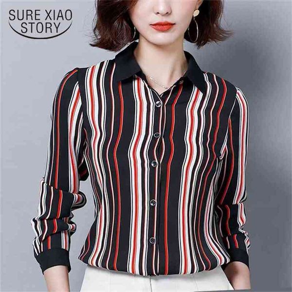fashion womens and blouses plus size shirt turndown collar striped office long sleeve women shirts 2393 50 210506, White
fashion womens and blouses plus size shirt turndown collar striped office long sleeve women shirts 2393 50 210506, White