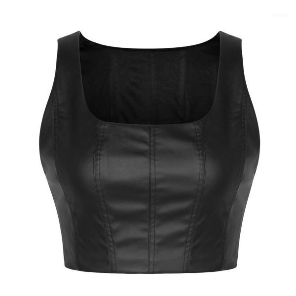 women's tanks & camis pu leather clothes, square neck sleeveless tank , can match pleated skirt, White
women's tanks & camis pu leather clothes, square neck sleeveless tank , can match pleated skirt, White