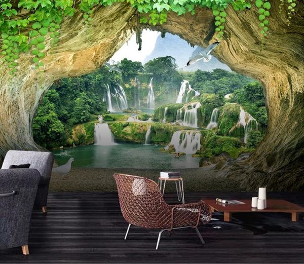custom 3d mural wallpaper beautiful scenery of the cave living room restaurant background wall decor wallpapers
custom 3d mural wallpaper beautiful scenery of the cave living room restaurant background wall decor wallpapers