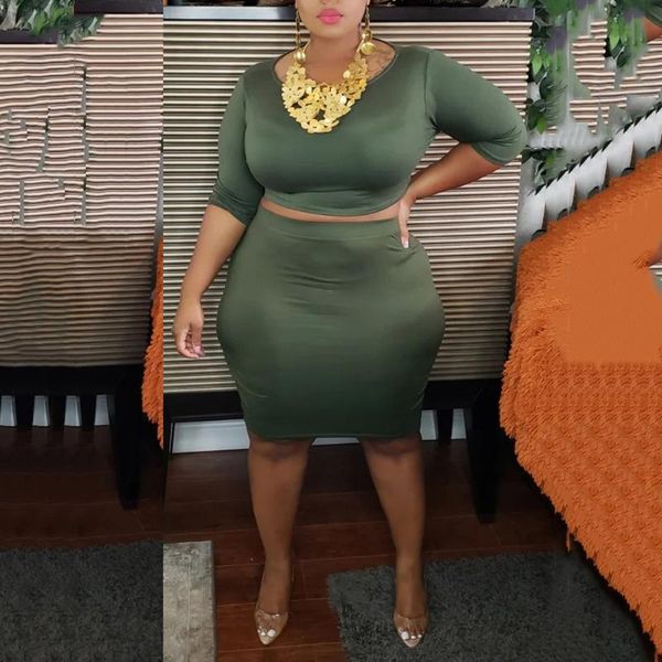 work dresses big size 4xl 5xl skirt sets bodycon blouse & solid pullovers for evening night party club cloth 2 pieces matching set, White;black
work dresses big size 4xl 5xl skirt sets bodycon blouse & solid pullovers for evening night party club cloth 2 pieces matching set, White;black
