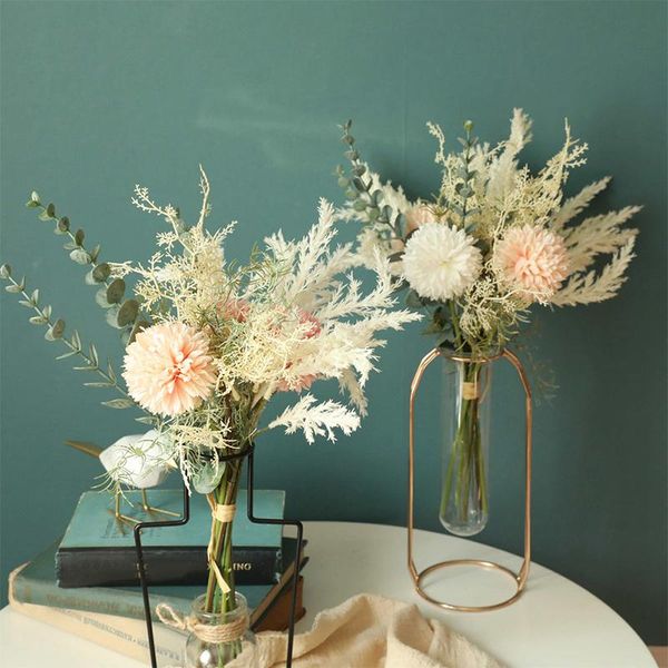 fashion artificial flower dandelion eucalyptus hybrid bouquet wedding home decoration green plant fake decorative flowers & wreaths
fashion artificial flower dandelion eucalyptus hybrid bouquet wedding home decoration green plant fake decorative flowers & wreaths