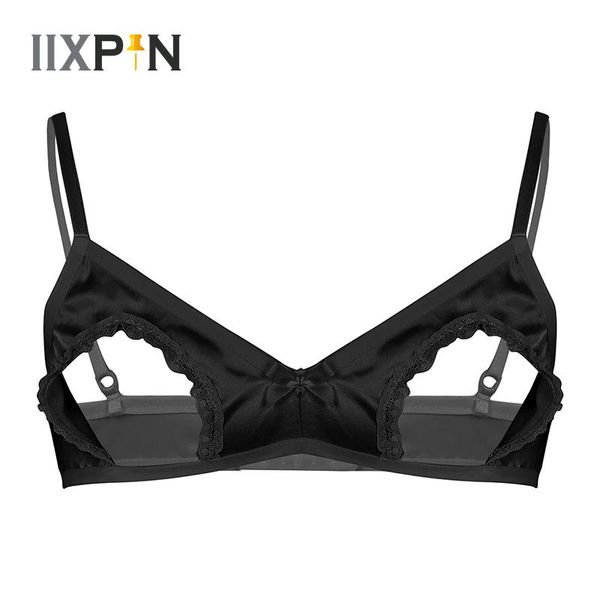 bras mens sissy lingerie soft smooth satin men hollow out nipples wire-no padded bra bralette underwear, Red;black
bras mens sissy lingerie soft smooth satin men hollow out nipples wire-no padded bra bralette underwear, Red;black