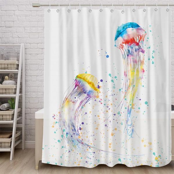 nautical jellyfish fabric shower curtain colorful blue waterproof bath curtains set with hooks for farmhouse chic bathroom 72x72
nautical jellyfish fabric shower curtain colorful blue waterproof bath curtains set with hooks for farmhouse chic bathroom 72x72