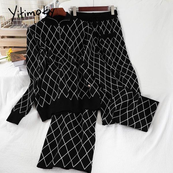 women's two piece pants yitimoky korean 2 pieces set women argyle knitted and wide leg pant fall winter 2021 stand drawstring straight, White
women's two piece pants yitimoky korean 2 pieces set women argyle knitted and wide leg pant fall winter 2021 stand drawstring straight, White