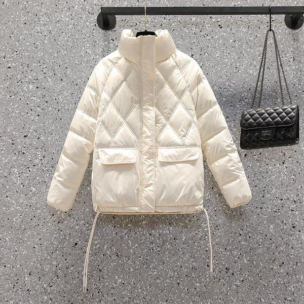 women's down & parkas plus size clothing 2022 autumn winter coats korean thick loose stand-up collar cotton jacket girls outerwear d765, Black
women's down & parkas plus size clothing 2022 autumn winter coats korean thick loose stand-up collar cotton jacket girls outerwear d765, Black