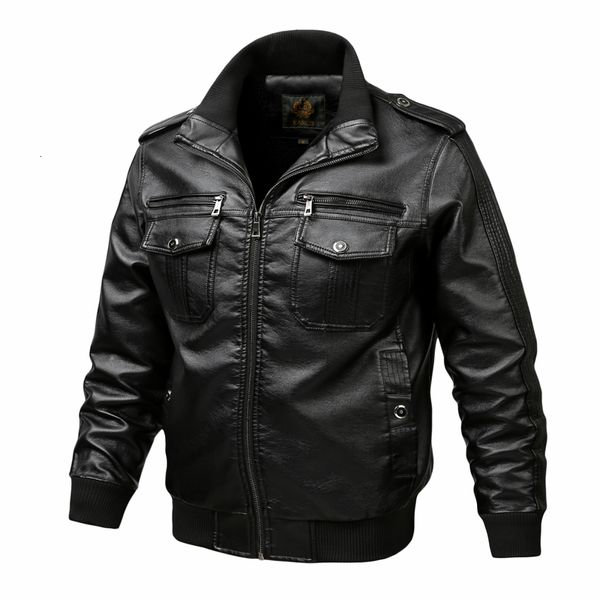 men's jackets fake men's leather jackets winter pilot vintage motorcycle zipper fashions plutonium streetwear jacket, Black;brown
men's jackets fake men's leather jackets winter pilot vintage motorcycle zipper fashions plutonium streetwear jacket, Black;brown